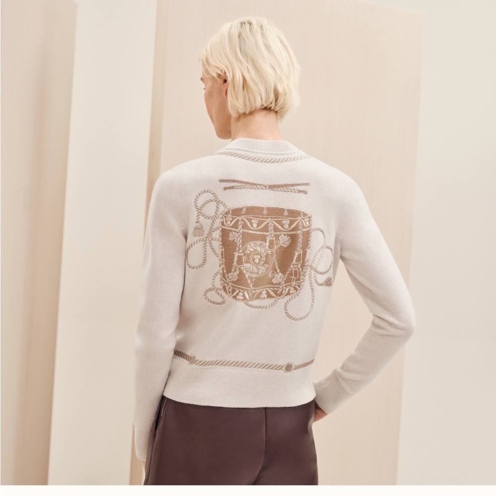 HP!🦋Authentic Hermes Cardigan Size 34 - Picture 3 of 11